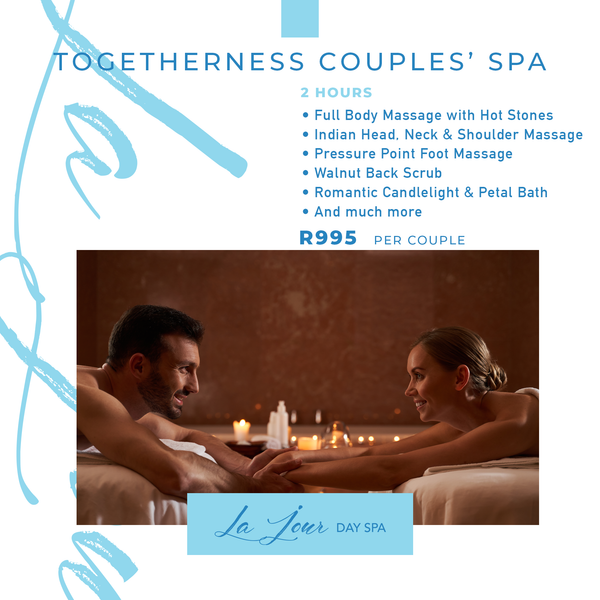 Togetherness Couple’s Spa: 2hours